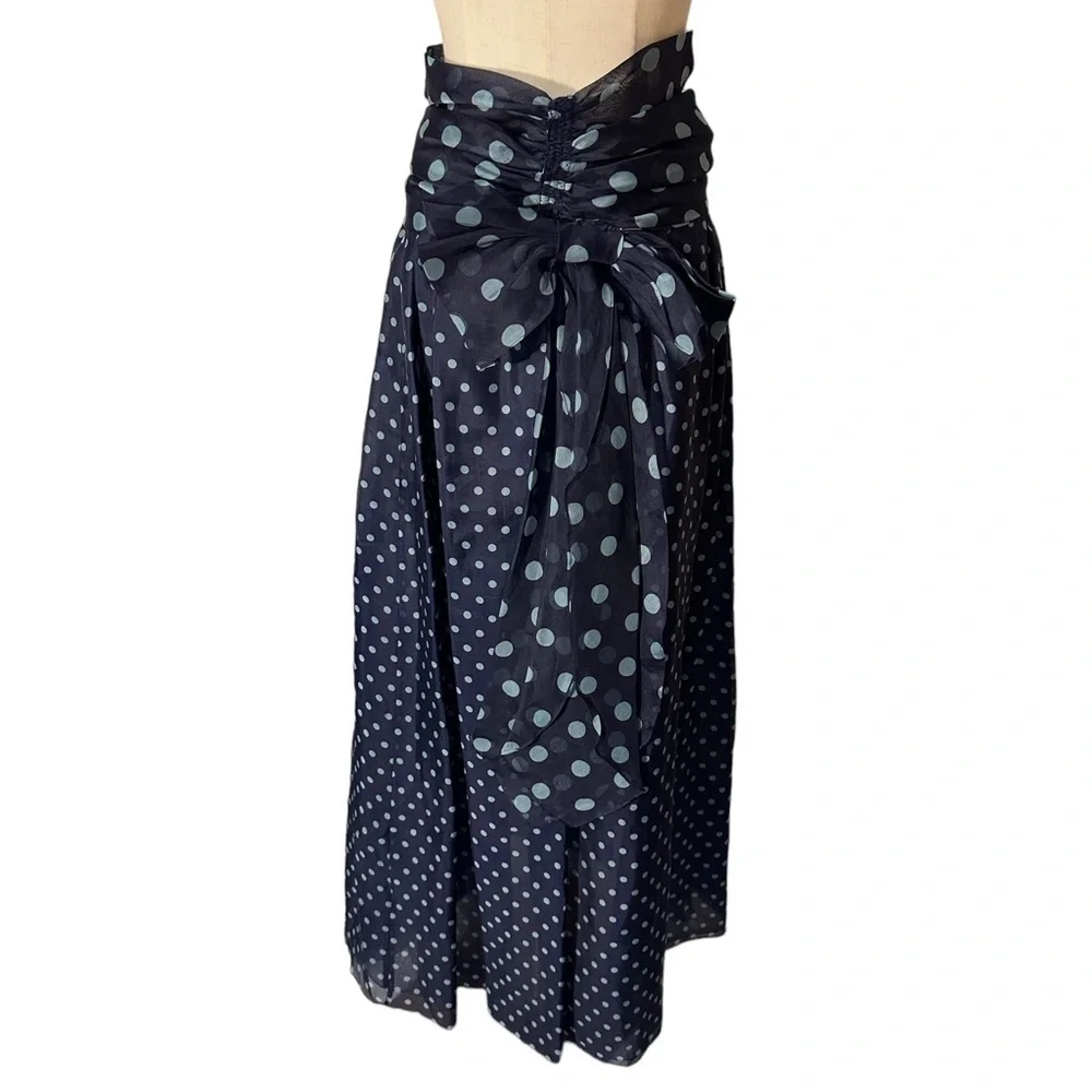 Stunning Very Rare Vintage Miss D by Oscar De La Renta Maxi Skirt with Belt - Picture 7 of 10